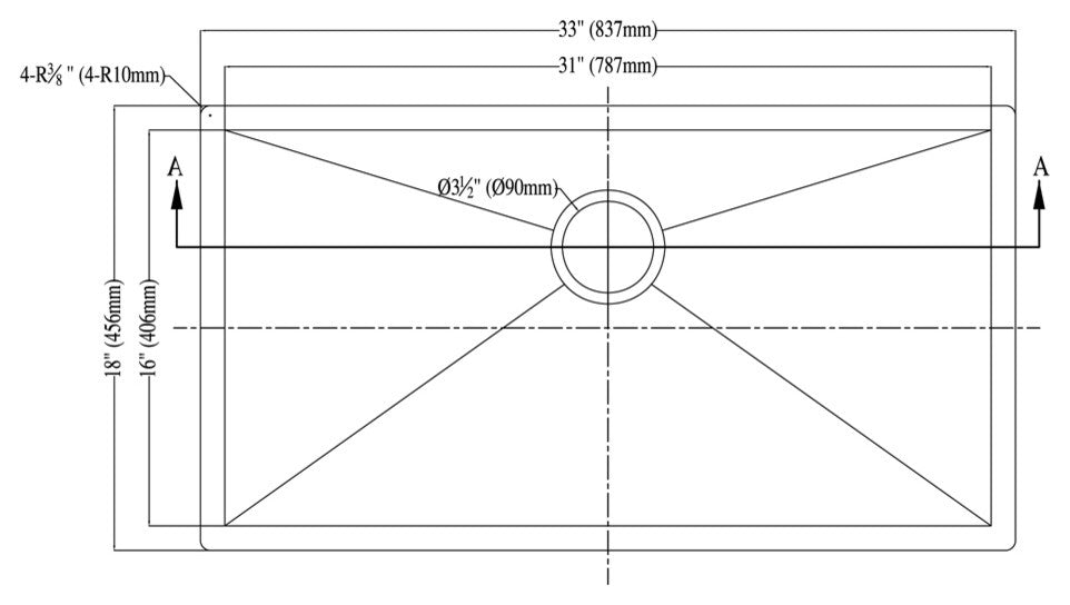 Dawn Undermount Single Bowl Square Sink