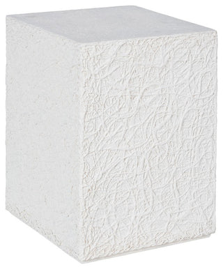 String Theory Pedestal, White Stone, Small