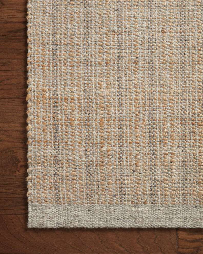 Jean Stoffer x Loloi Cornwall Lt Grey / Natural 7'-9" x 9'-9" Area Rug