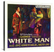 "White Man, 1924" Stretched Canvas Giclee by Hollywood Photo Archive, 36x36"