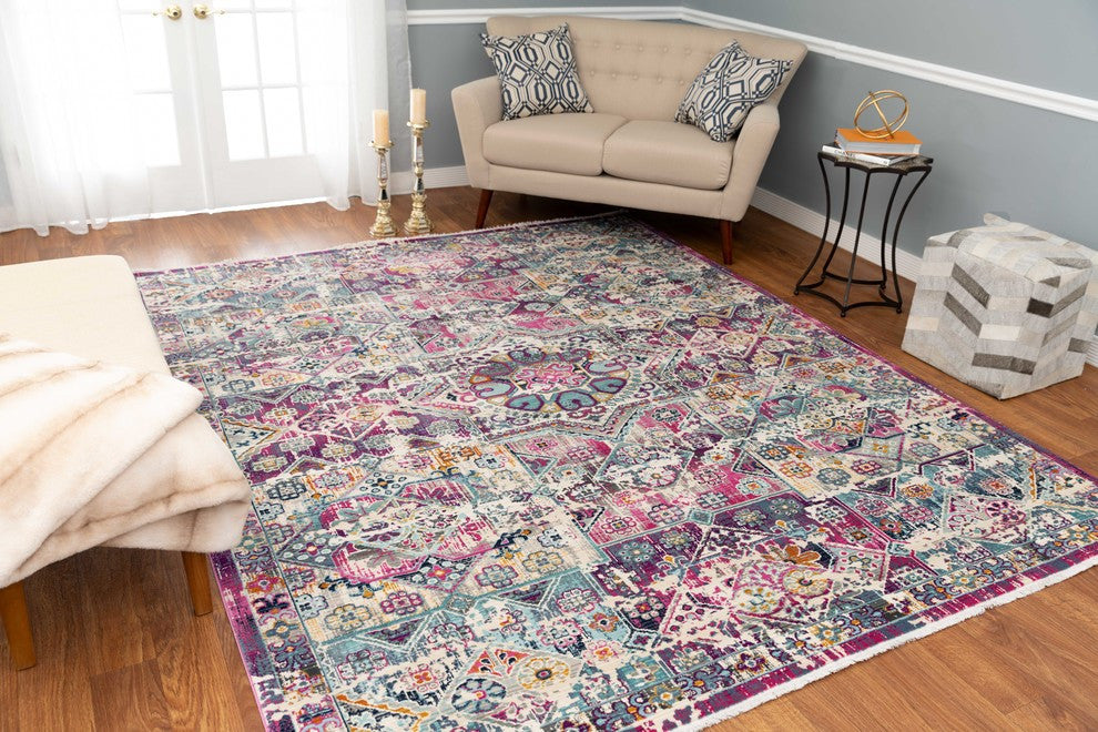 Noori Rug Latif Tracey Pink/Blue Rug