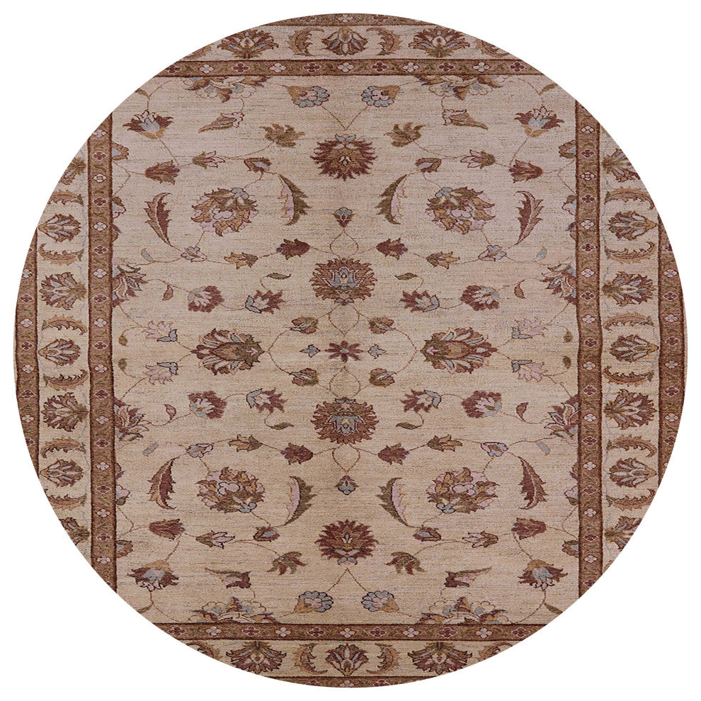 Ahgly Company Indoor Round Mid-Century Modern Area Rugs, 8' Round
