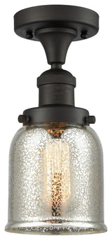 1-Light Small Bell 9" Semi-Flush Mount, Oil Rubbed Bronze