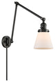 Cone Swing Arm With Switch, Matte Black, Matte White, Matte White