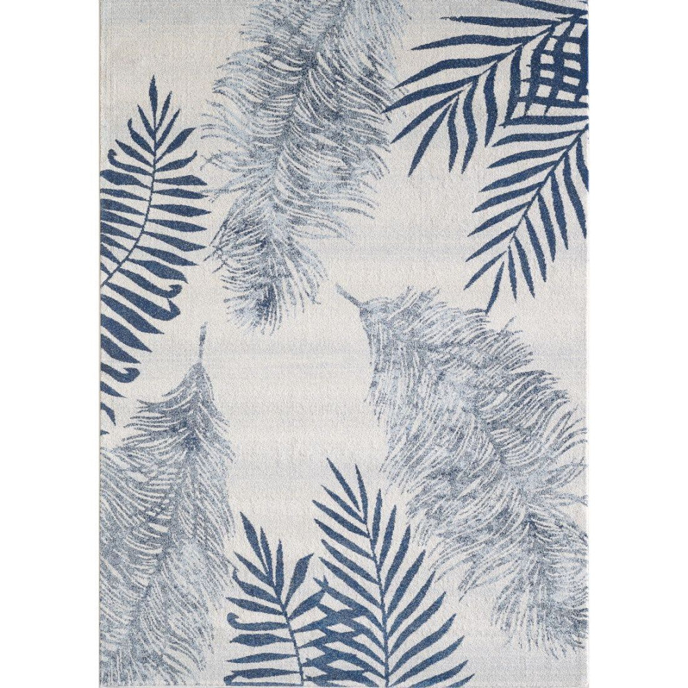 KAS Stella 6266 Ivory/Navy Fauna Area Rug, 7'10"x10'10"