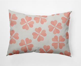 Lucky Patch St. Patrick's Day Decorative Lumbar Pillow, Sunwashed Red, 14x20"