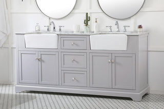 Home Living 22" Farmhouse Grey-Light Bathroom Vanity