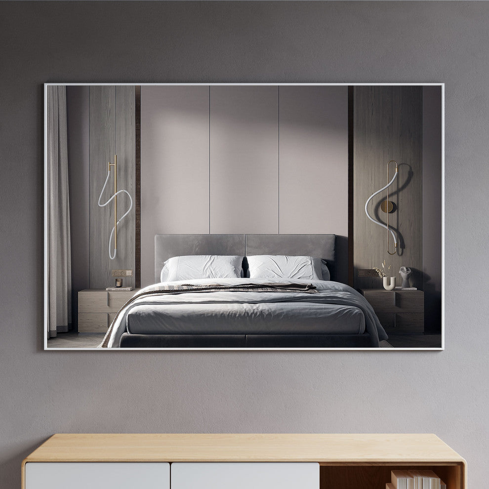 Mattox Mirror, 42x28, White