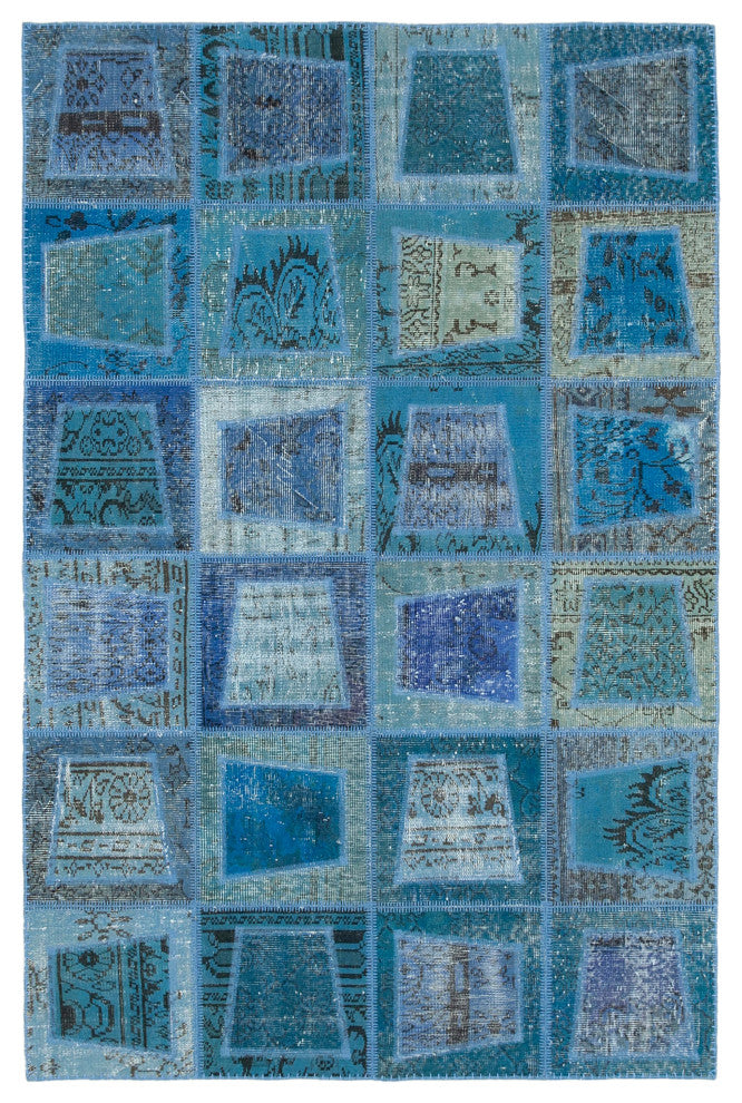 Rug N Carpet - Handwoven Oriental 5' 3" x 7' 10" Antique Patchwork Area Rug
