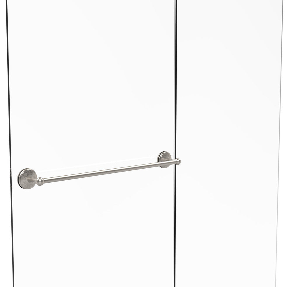 Monte Carlo 30" Shower Door Towel Bar, Satin Nickel