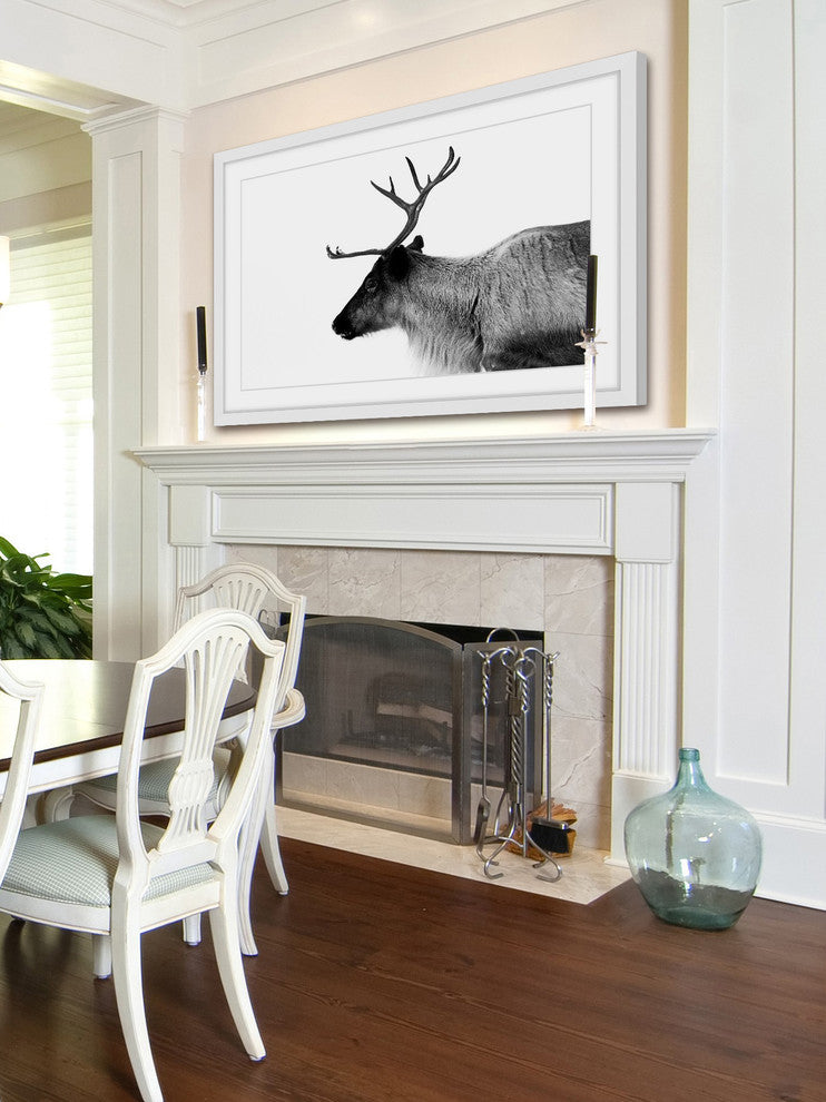 Marmont Hill, "Antler Profile" Framed Painting Print, 18x12