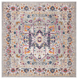 Safavieh Evoke Collection EVK275 Rug, Gray, 6'7" Square