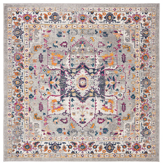 Safavieh Evoke Collection EVK275 Rug, Gray, 6'7" Square