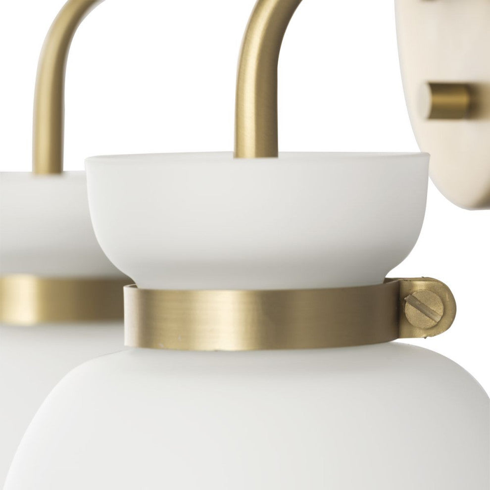 Lexie Collection Contemporary Vanity Light, Brushed Gold