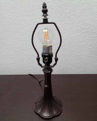 Tiffany Style Floral Mini Table Lamp 15" Tall