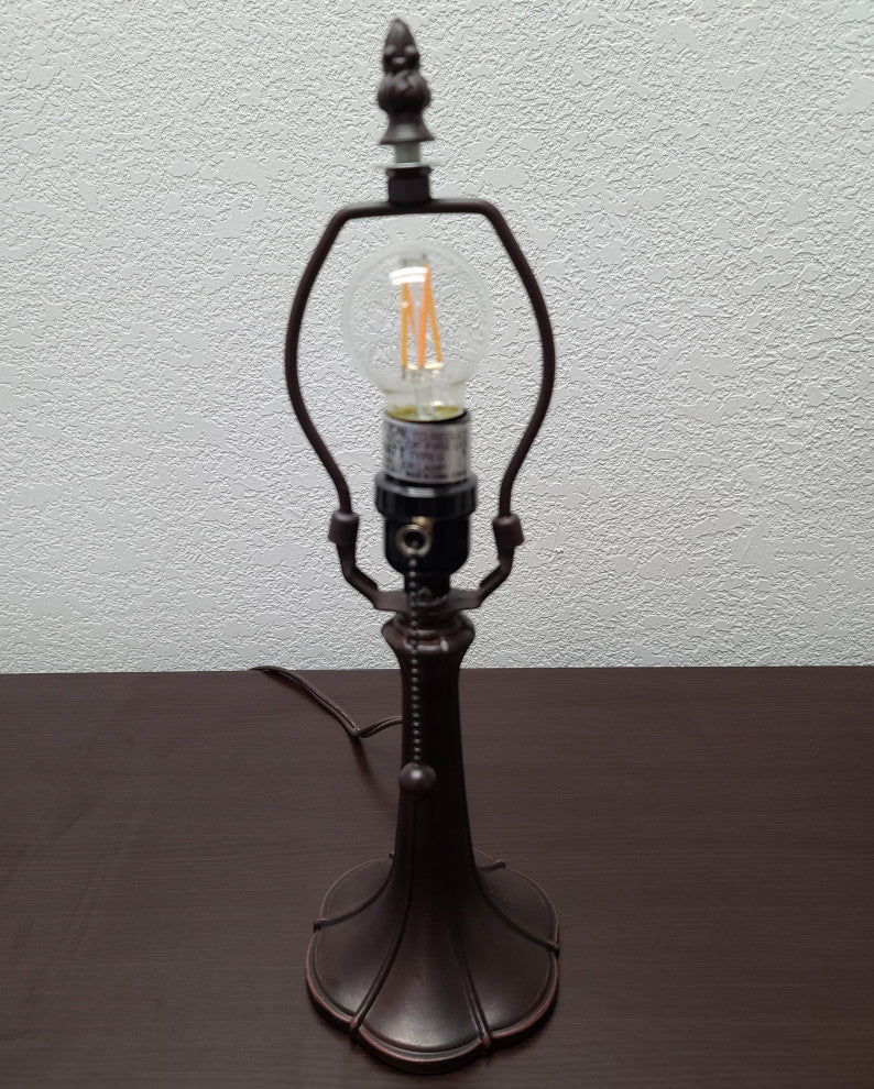 Tiffany Style Floral Mini Table Lamp 15" Tall