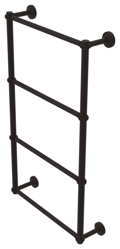 Waverly Place 4 Tier 24" Ladder Towel Bar with Twisted Detail, Oil Rubbed Bronze