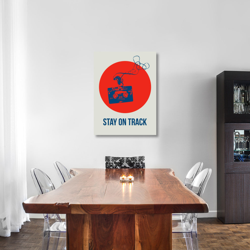 "Stay On Track Circle Poster 1" Fine Art Print