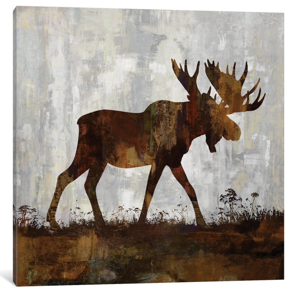 "Moose" by Carl Colburn, Canvas Print, 37"x37"