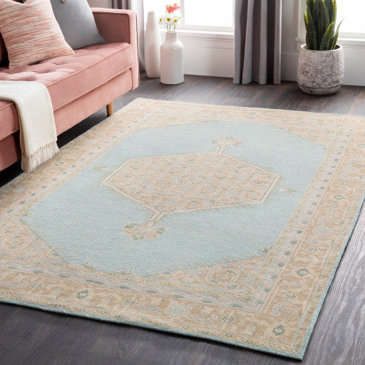 Surya Zahra ZHA-4029 3'6"x5'6" Rug, Sage/Tan/Beige/Dark Green/Medium Gray