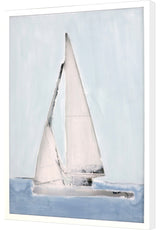 Sailing II, Mixed Media Shadow Box