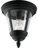 1-Light Close-To-Ceiling, Black