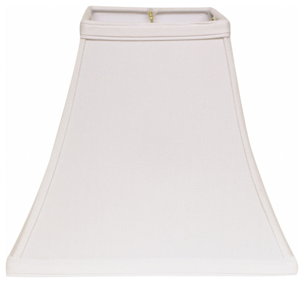 12" White Squre Bell No Slub Lampshade