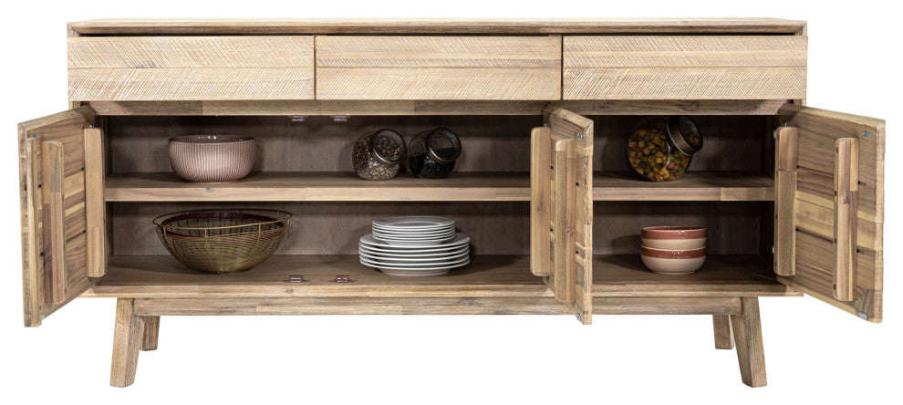 Gia 63" Wide 3-Drawer Sideboard