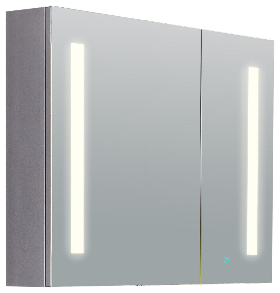 ANZZI Ether 28" x 32" Frameless LED Mirror Bathroom Cabinet With Defogger