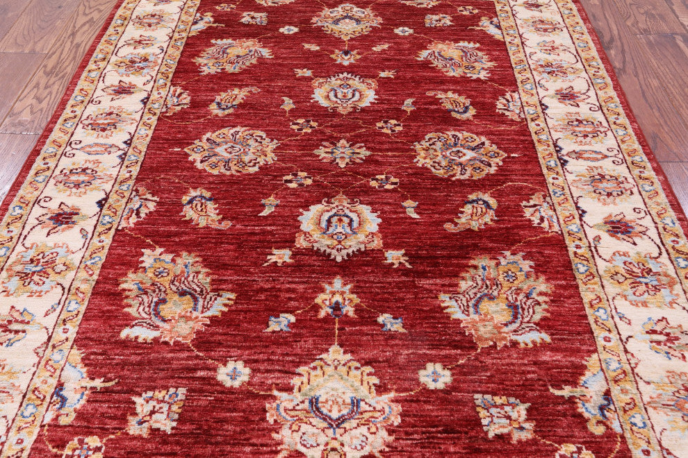 4' 0" X 5' 9" Persian Tabriz Hand-Knotted Wool Rug - Q12784