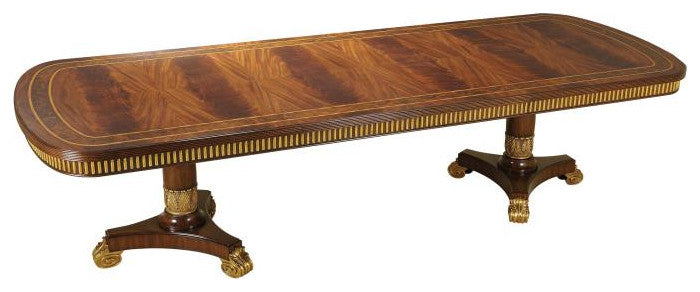 Double Pedestal Dining Table
