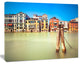 Traditional Buildings of Venice, Landscape Canvas Wall Art, 20"x12"
