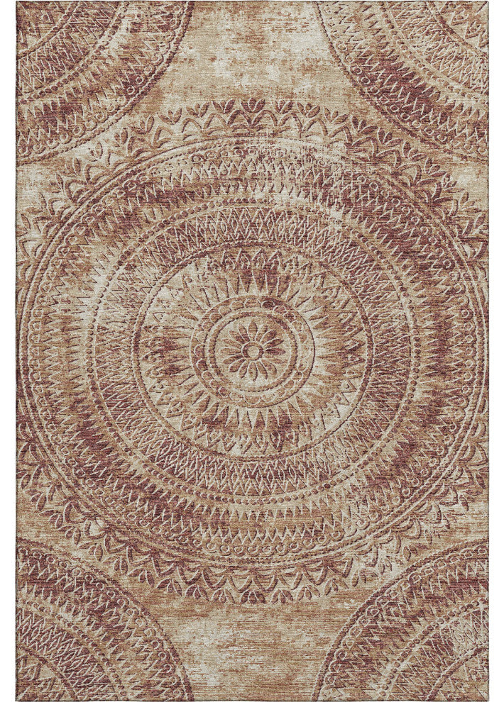 Addison Premium Washable Mayfield AMF113 Red 8' x 10' Rug