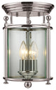Zlite 191F 3-Light Flush Mount, Clear