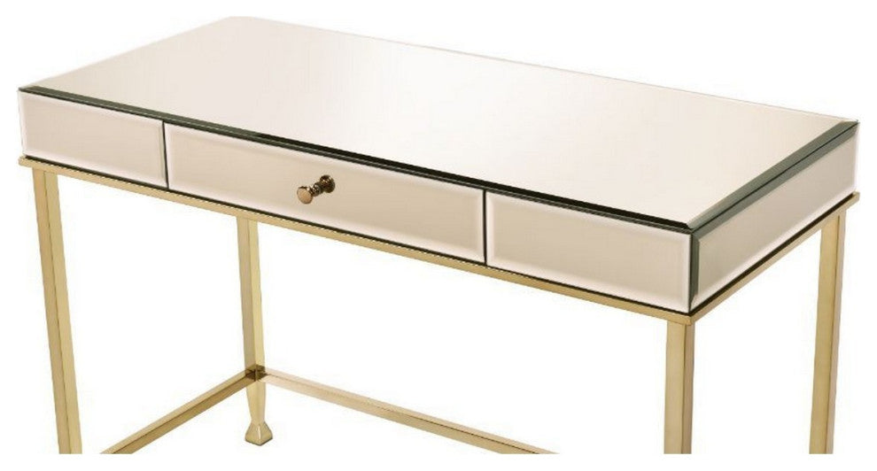 Benzara BM250400 Rectangular Storage Writing Desk, Pink