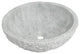 Handmade Marble Onyx Bathroom Sink, 16"�, Round Vessel Sink, Textured, Gray
