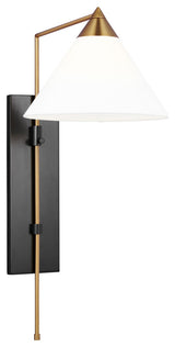 Franklin Wall Sconce, Burnished Brass and Deep Bronze