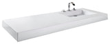Cube Sink, WETMAR BIO, Glossy White, Right Overflow