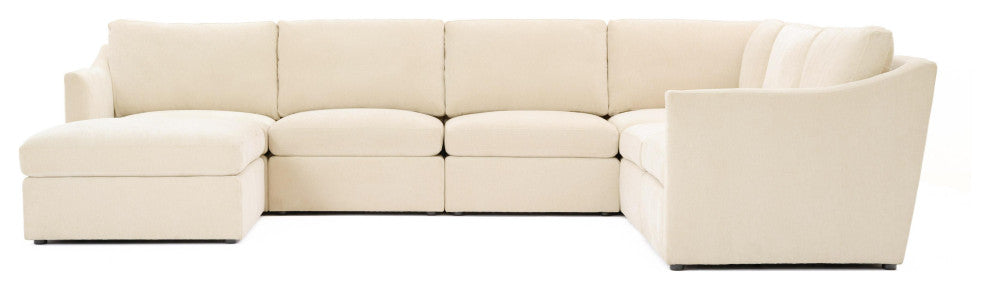 Aiden Beige Modular Large Chaise Sectional - Beige