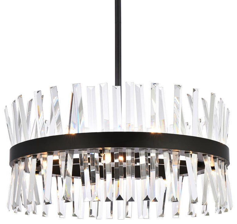 Modern Black 14-Light Pendant