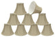 30060-9 Small Bell  Chandelier Clip On Lamp Shade Dark Beige 3"x6"x5"