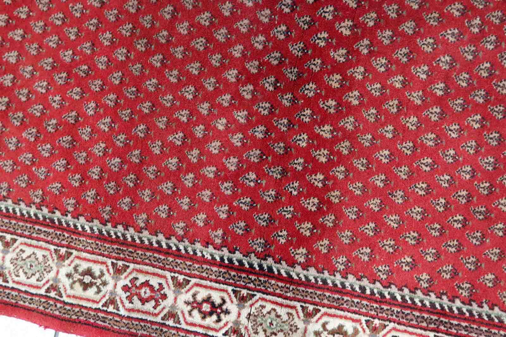 Handmade Vintage Indian Seraband Rug 3'x5.2', 92cmx161cm, 1970s