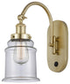 Innovations 918-1W-SG-G182-LED Canton 1 Light 6.5" Sconce, Satin Gold