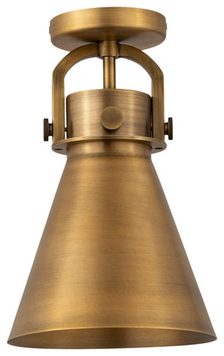 Innovations Newton Cone 1 8" Flush Mount Brushed Brass