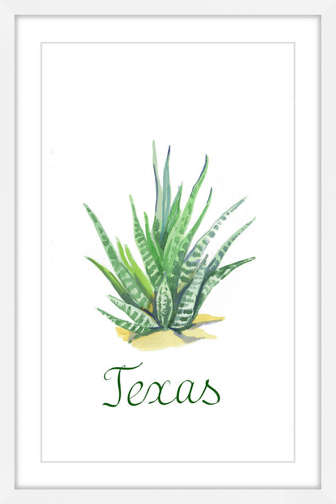 "Mother in Law's Tongue" Framed Painting Print, 24x36