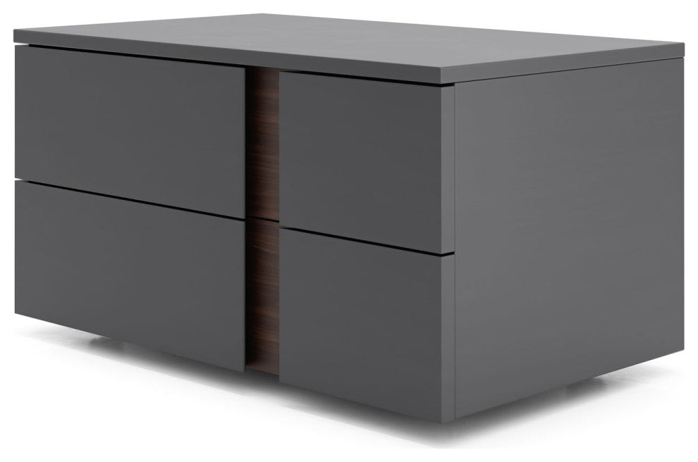 Sierra Nightstand Dark Gull Gray / Left-Facing