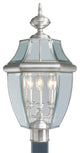Monterey Outdoor Post Head, Brushed Nickel