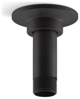 Kohler 3" Ceiling-Mount Rainhead Arm And Flange, Matte Black