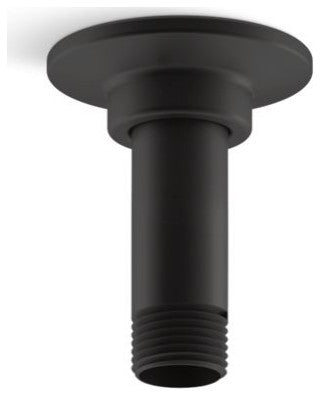 Kohler 3" Ceiling-Mount Rainhead Arm And Flange, Matte Black