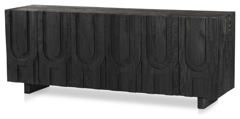 Rivka Media Console-Dark Totem